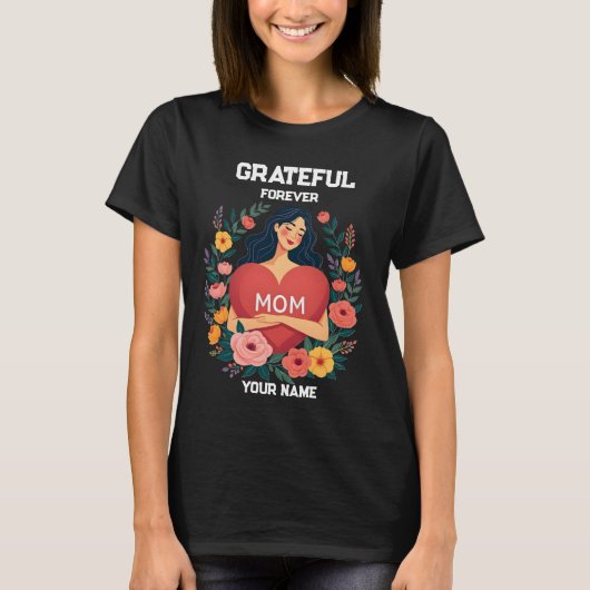 Persoonlijk Cadeau voor Mama | Aangepaste Naam Ont T-shirt (Voorkant)