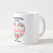Persoonlijk Cadeau voor Moeder | Aangepaste Naam O Grote Koffiekop (Voorkant rechts)