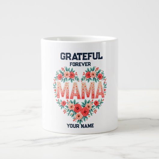 Persoonlijk Cadeau voor Moeder | Aangepaste Naam O Grote Koffiekop (Voorkant)
