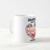 Persoonlijk Cadeau voor Moeder | Aangepaste Naam O Koffiemok (Voorkant links)