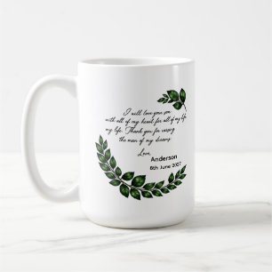 Persoonlijk cadeau voor moeder van de bruidegom, D Koffiemok