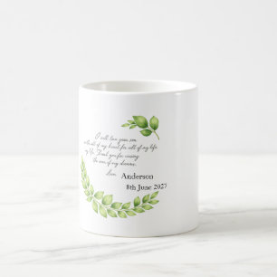 Persoonlijk cadeau voor moeder van de bruidegom, D Koffiemok