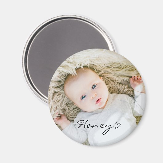 persoonlijk cadeau voor moederdag, aangepaste baby magneet (Voorkant / Achterkant)
