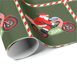 Persoonlijk cadeau voor motorrijders met de feestd cadeaupapier