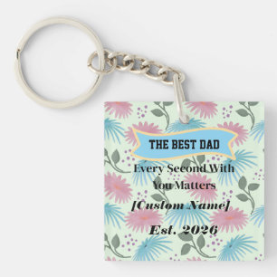 Persoonlijk cadeau voor papa Vaderdag cadeau Sleutelhanger