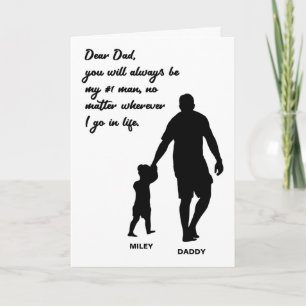 Persoonlijk Cadeau Voor Papa Van Dochter Kaart