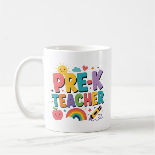 Persoonlijk cadeau voor Pre-K leerkracht waarderin Koffiemok