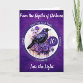 Persoonlijk cadeau voor ravenvordering herstel  kaart (Voorkant)