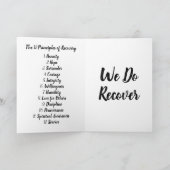 Persoonlijk cadeau voor ravenvordering herstel  kaart (Binnen)