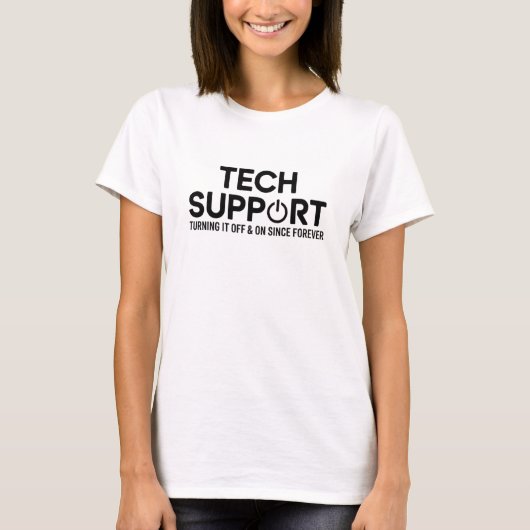 Persoonlijk cadeau voor tech support-professionals t-shirt (Voorkant)