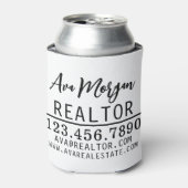 Persoonlijk cadeau voor vastgoedmakelaar blikjeskoeler (Blikje Voorkant)