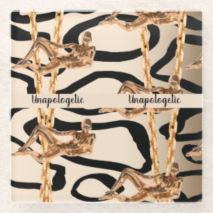 Persoonlijk Cadeau voor Verjaardag, Bruid, Trouwen Glazen Onderzetter