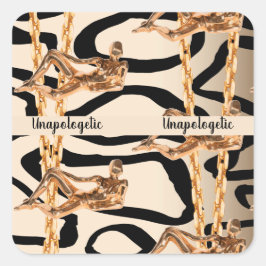 Persoonlijk Cadeau voor Verjaardag, Bruid, Trouwen Vierkante Sticker