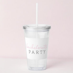 Persoonlijk cadeau voor vrijgezellenfeest  acryl drinkbeker