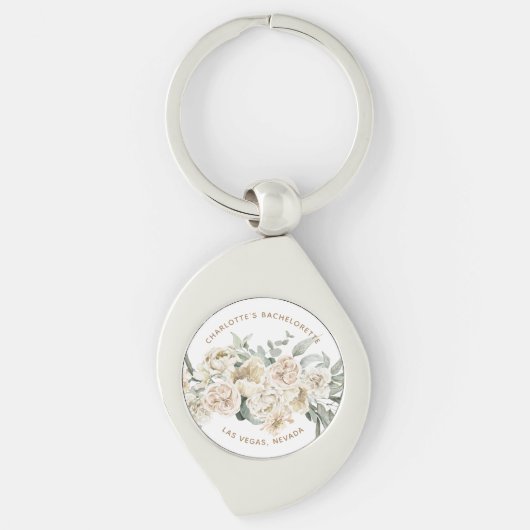 Persoonlijk cadeau voor vrijgezellenfeest sleutelhanger (Voorkant)