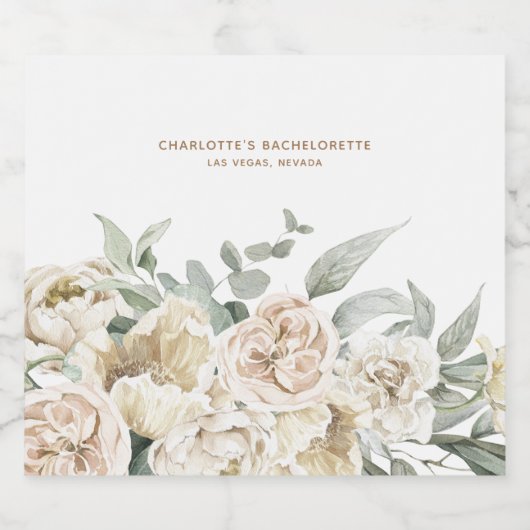 Persoonlijk cadeau voor vrijgezellenfeest sparkling wijnetiket (Enkel label)