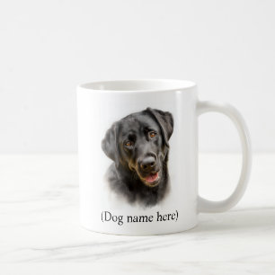 Persoonlijk cadeau voor zwarte Lab honden vaders Koffiemok