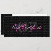 Persoonlijk cadeaubon voor pieklijsten (Voorkant / Achterkant)