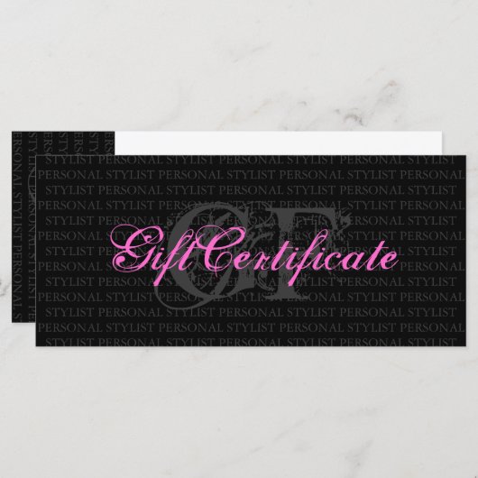 Persoonlijk cadeaubon voor pieklijsten (Voorkant / Achterkant)