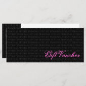 Persoonlijk cadeaubon voor pieklijsten (Voorkant / Achterkant)