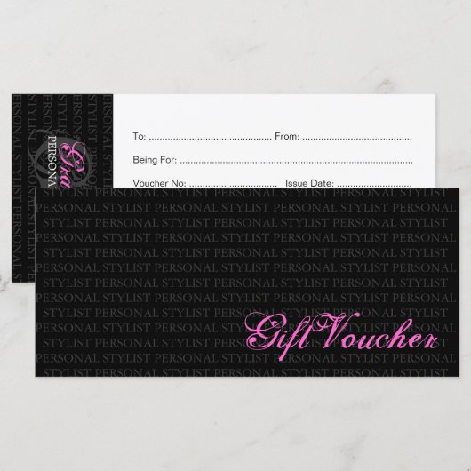 Persoonlijk cadeaubon voor pieklijsten (Voorkant / Achterkant)