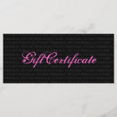 Persoonlijk cadeaubon voor pieklijsten (Voorkant)