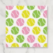 Persoonlijk cadeaukaartje voor preppy tennis bedankjes labels (Achterkant)