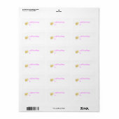 Persoonlijk cadeaukaartlabel -- bij thema etiket (Full Sheet)