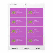 Persoonlijk cadeaukaartlabel -- vlinderthema etiket (Full Sheet)