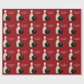 Persoonlijk cadeaupapier voor bowlen (Vlak)