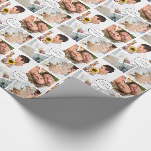 Persoonlijk cadeaupapier voor paren (Hoek)