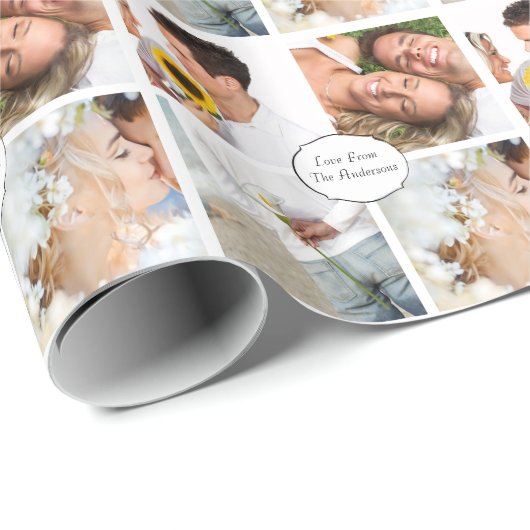 Persoonlijk cadeaupapier voor paren (Rol Hoek)