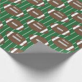 Persoonlijk cadeaupapier voor voetbal (Hoek)