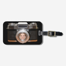 Persoonlijk camera fotoBagagelabel