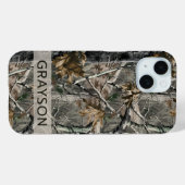 Persoonlijk camouflage met bos takken Case-Mate iPhone case (Achterkant (horizontaal))