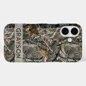 Persoonlijk Camouflage met Bos Takken Case-Mate iPhone Case (Achterkant (horizontaal))