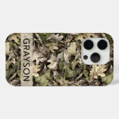 Persoonlijk Camouflagepatroon met Bladeren Case-Mate iPhone Case (Achterkant (horizontaal))