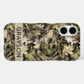 Persoonlijk Camouflagepatroon met Bladeren Case-Mate iPhone Case (Achterkant (horizontaal))