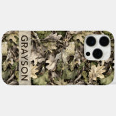 Persoonlijk Camouflagepatroon met Bladeren Case-Mate iPhone Case (Achterkant (horizontaal))