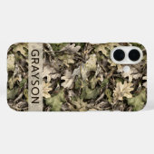 Persoonlijk Camouflagepatroon met Bladeren Case-Mate iPhone Case (Achterkant (horizontaal))