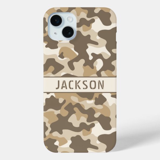 Persoonlijk camouflagepatroon voor de woestijn Case-Mate iPhone case (Achterkant)