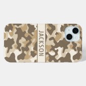 Persoonlijk camouflagepatroon voor de woestijn Case-Mate iPhone case (Achterkant (horizontaal))