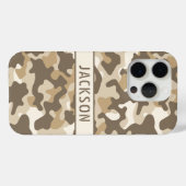 Persoonlijk camouflagepatroon voor de woestijn Case-Mate iPhone case (Achterkant (horizontaal))