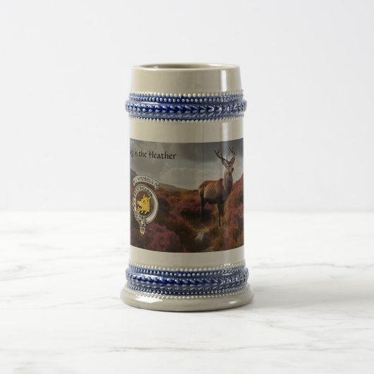 Persoonlijk Campbell Clan Badge & Hert Stein Bierpul (Center)