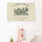 Persoonlijk Camping Weekend Bachelorette Feest Spandoek (Insitu)