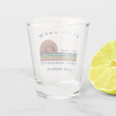 Persoonlijk Camping Weekend Vrijgezellenfeest Shot Glas (Achterkant)