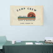 Persoonlijk Camping Weekend Vrijgezellenfeest Spandoek (Beurs)