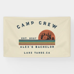 Persoonlijk Camping Weekend Vrijgezellenfeest Spandoek