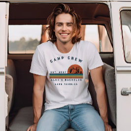 Persoonlijk Camping Weekend Vrijgezellenfeest T-shirt