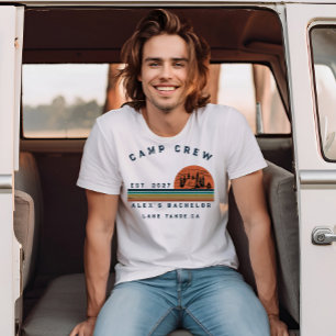 Persoonlijk Camping Weekend Vrijgezellenfeest T-shirt